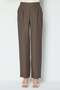 Striped Patterned Wide-Leg Linen Trousers - 3