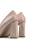 Women's Genuine Leather Beige Heeled Shoes - 6