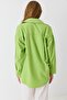 Women's Relaxed Fit Long Sleeve Basic Shirt Green - 5