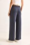 Women's Modal Fabric Wide Leg Sweatpants Smoked - 6