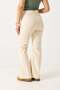 Women's flared leg lycra jean cream - 5