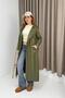 Double-Breasted Collar Double Button Trench Coat Khaki