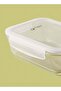 3 Piece Borosilicate Glass Food Container Set - Airtight Lids - Lunch Box - Rectangle - 5