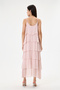 Pink Italian Layered Adjustable Strap Lined Long Silk Dress 38 - 44 Size - 4