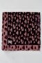 Women's Powder Plum Brush Patterned Flared Twill Scarf - 2