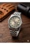 Silver Color Steel Cord Men's Wristwatch with Calendar Father's Day Gift Special Boxed - 2