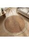 Round Jute Rug Handwoven Natural Area Carpet – 100% Eco-Friendly Braided Floor Mat