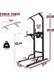 Pro Power Tower & Adjustable Sit-Up Bench Bundle – Heavy-Duty Steel, Multi-Function Home Gym Station - 6