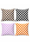 Set of 4 Cushion Covers with Colorful Squares Pattern - 3