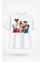 Stone Age Themed Nostalgic Cartoon Family T-Shirt - 2