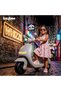 Whizzi Battery Operated Scooter for Kids | Electric Ride On Scooter with LED Lights, Music (Beige) - 3