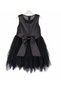 Girl's Stone Embroidered Cat-Themed Dress with Tulle Skirt and Cotton Lining, Ages 6-10, Birthday, Party, Special Occasion - 6