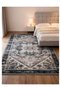 Carpet Rug Anti-Slip - 183 x 275 cm (6x9 ft) - Royal Heritage Design - Smoke Black - 2