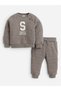 Boys Solid Co-Ord Set – "Freestyle Skate Club" Print Sweatshirt & Jogger Pants - 2