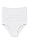 Lycra Camisole Women's Bato High Waist Panties White 6-Pack - 2