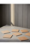Set of 20 Wooden Square Coasters - Decorative Coffee Presentation (10X10 cm) - 2