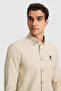 Nova026Y Light Khaki Men's Shirt Pu-8957 - 2