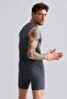 Egyptian Modal by Tencel Hercules Slim Fit Crew Neck Sports Athlete Undershirt / T-Shirt Anthracite - 4