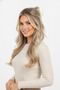 Cream Color Large Size Hair Claw Clip for Women Provides Stylish and Strong Hold - 4