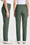 Women's Flexon Ultra Flexible Relaxed Elastic Waist Jogger Pants Khaki W702-R0433-04 - 2
