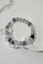 Certified 8 mm Zircon Stone, Fluorite Natural Stone Bracelet