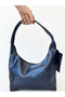 Textured Leather Look Hobo Bag and Wallet - Casual Women's Shoulder Bag - 5