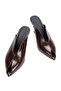 Women's 9 cm Pointed Toe Slippers Brown