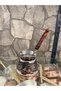 Copper Coffee Pot 5-Cup Coffee Pot Hand Embroidered Family Size Coffee Coffee Pot Turkish Coffee Coffee Pot Stylish Design - 4
