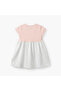 Round Neck Short Sleeves A-line Dress with Safari Print - 3