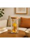 Spring Dried Flowers Arrangement in Glass Jar 6x12.5cm - Yellow
