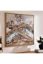 Lavish Framed Canvas Art 100x100cm - Blue