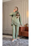 6527 - Stylish Comfortable Vortex Fabric Casual Women's Set with Cross Design Detail - 2