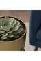 Fennel Metal Antique Planter With Stand 19x19x49cm - Gold - 3