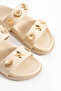 Tly-525 Flat Sole Star Detailed Slippers - 2
