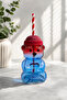Barista Fan Premium Glass Cold Drink Cup Cute Teddy Bear Cup 550 ml - 2