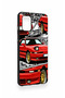 Samsung A31 Compatible Red Supra Patterned Silicone Case - 4