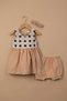Girl's Knitted Dress Shorts Summer 2-Piece Set