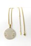 Gold Color Hilye-I Şerif and Ayetel Kürsi Written Prayer Spiritual Design Stainless Steel Necklace with Thick Doc Chain - 8
