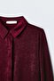 Hidden Placket Shirt - Burgundy - 4