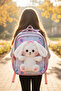 Girl's Plush Rabbit Primary School School Bag, Lunch Box and Pencil Case 3-Piece Set - 4