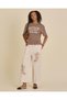 Senior Girls Brown Graphic T Shirt - 5