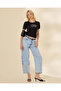 Women Black Graphic Ribbed T-Shirt - 5