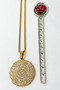 Gold Color Inshirah, Felak and Nas Written Prayer Spiritual Design Thick Doc Chain Stainless Steel Necklace - 3