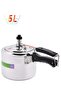 Aluminium Pressure Cooker - 5L Capacity| Durable Virgin Aluminium| Whistling Weight Valve