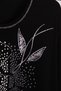 Women's Plus Size Lycra Crew Neck Printed Stoned Three-Quarter Sleeve Mom T-Shirt Combed Cotton Blouse - 5