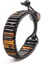 Eye Tiger. Tiger Eye Stone Bracelet for Men, Handmade Leather Beaded Bracelet, Adjustable Jewelry for Casual & Special Occasion - 3