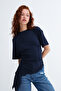 Modal T-Shirt with Gathered Side Detail P19493 - 6
