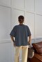 Contrast Collar Striped Tshirt Indigo - 3