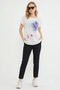 Floral Printed Crew Neck Casual T-Shirt - 2