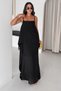 Women's Strappy Flounce Detailed Casual Maxi Dress Relaxed Fit Summer Long Dress - 2